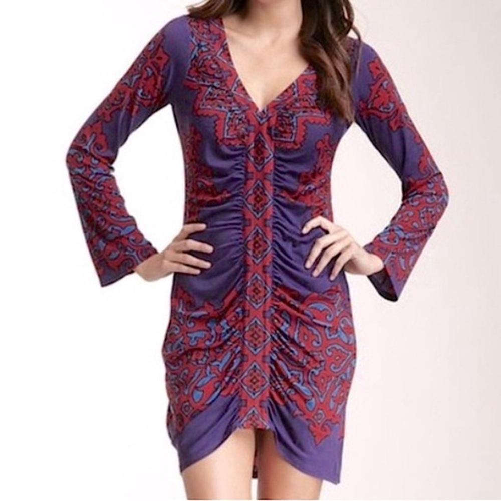Hale Bob Floria Long Sleeve Dress S
